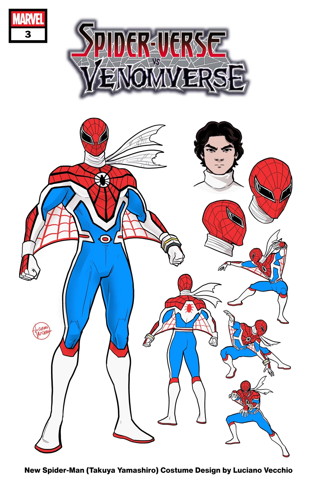 Spider-Man Japonés Takuya Yamashiro: Nuevo Traje de Luciano Vecchio